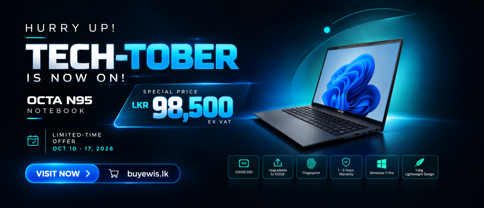 Shop OCTA N95 Notebook - Techtober Promo